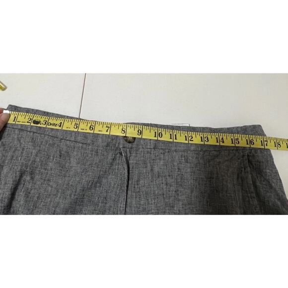 Old Navy Loose Taper Linen Blend Pants Gray Size L Lightweight Casual Comfort - Picture 3 of 8